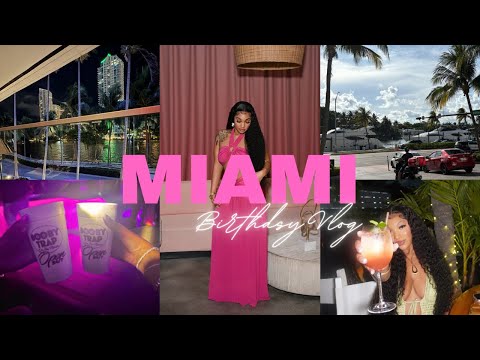 MIAMI BIRTHDAY VLOG! prep & pack, beach club, yacht party, lit nights, dinner, shopping + more