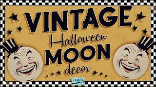 Vintage Halloween Moon from Recycled Items ~ Last Thing Thrifted Collab