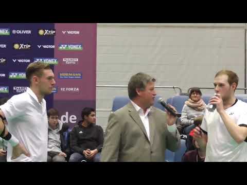 Die Sieger im Herrendoppel Marvin Seidel und Max Weisskirchen!