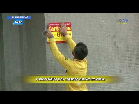 Funcionários dos Correios entram em greve