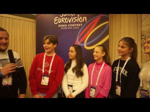 North Macedonia: An Interview With Lara, Irina & Jovan - Live From Yerevan | Junior Eurovision 2022