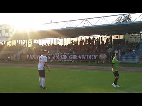 "WSZYSCY WSTAJĄ I ŚPIEWAJĄ" - ODRA TO JEST POTĘGA - doping w Wodzisławiu 31.08.2019