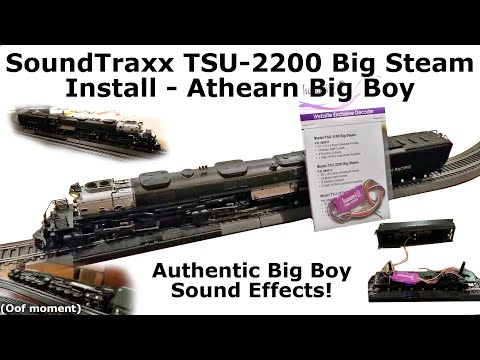 SoundTraxx Tsunami 2 Big Steam TSU-2200 DCC Sound Decoder Install - Athearn Big Boy - HO Scale