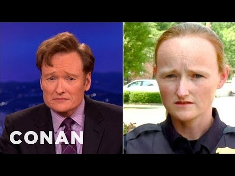 Conan Has Been Moonlighting As A Police Lady! | CONAN on TBS