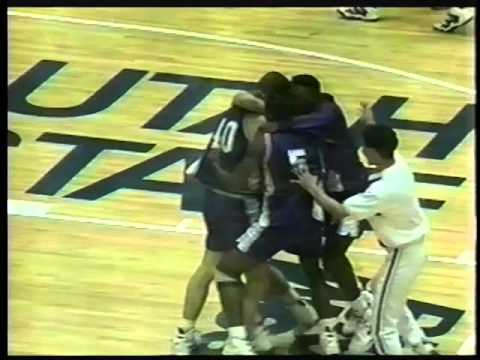 Weber State's Jimmy DeGraffenried 3-pointer at the buzzer to beat Utah State in 1993