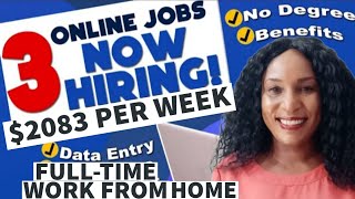 Online Data Entry Jobs | Earn $2083 Per Week Working From Home | NO Phones | HIGH school Dip.