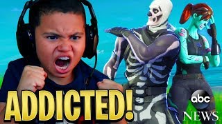 My 9 Year Old Little Brother *MADE* It On The News For Being So Addicted To Fortnite Battle Royale..