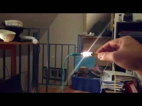 Broken Light Bulb as Electro Radiant Energy Receiver