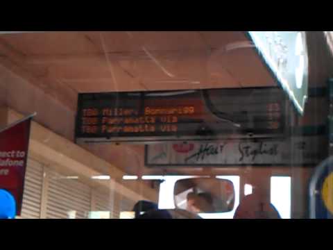 Western Sydney Buses T-way Macquarie Station Indicator Board Glitch