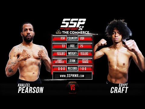 Khaleel Pearson vs Egypy Craft - SSP52