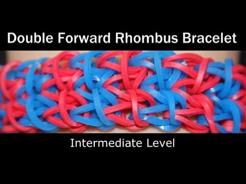 Rainbow Loom Patterns - Double Forward Rhombus bracelet
