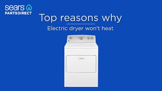 Top reasons why: Electric dryer won't heat