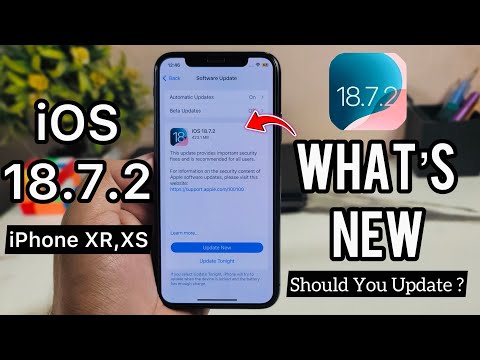 iOS 18.7.2 New Update Released For iPhone XR & XS | What's New On iOS 18.7.2 | New Features 