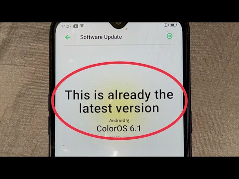 How To Fix This is already the latest version ColorOS Problem Solve in All Oppo Phones & A11k