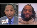 Stephen A. tries to sell RB Najee Harris on playing for the Steelers | First Take