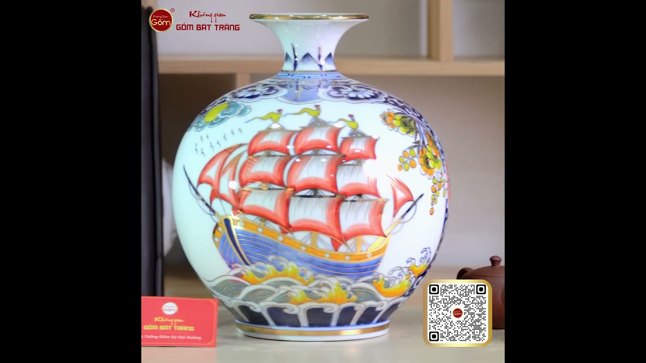 Quả Hút Lộc Thuận Buồm Xuôi Gió Hồng Vận Én Đào Bạch Bảo Vẽ Vàng