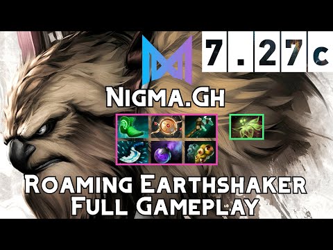 Earthshaker | Nigma.Gh | Roaming Earthshaker Full Gameplay | 7.27c Full Gameplay