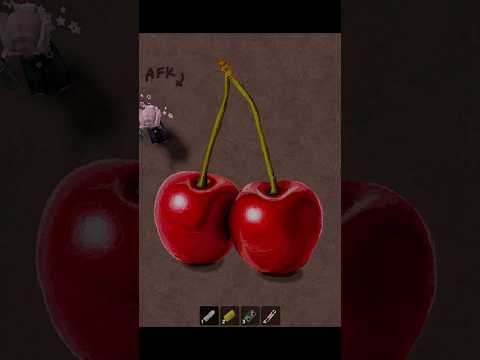 drawing cherries !! #roblox #robloxspraypaint #art #digitalart #drawing #realism #cherry #robloxart