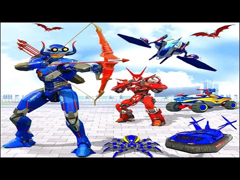 Archery king Flying Robot 3d: Archer Robot Transform | Android iOS Gameplay