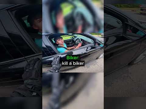 He Surprises a New Driver! (@Bikeridingadam)