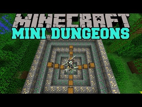 Minecraft: MINI DUNGEONS (HAUNTED HOUSE, SMALL DUNGEONS, & MORE!) Mod Showcase