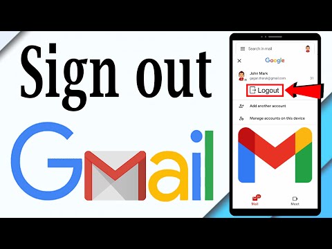 How to Sign out from Gmail || Log out of Gmail on Android || 2021 || Updated