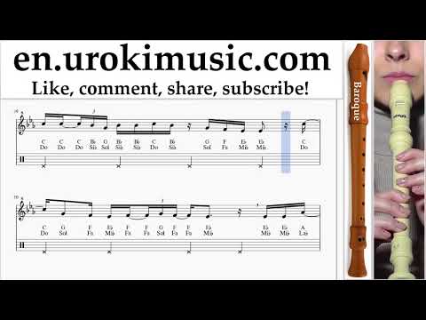 Recorder lessons (B.) Martin Garrix feat Khalid - Ocean Sheet Music Tutorial um-i-rn352