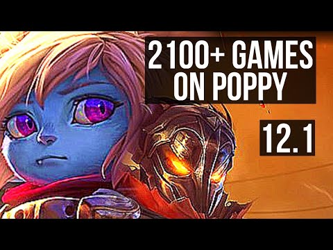 POPPY vs VIKTOR (TOP) | 3/0/8, 2.6M mastery, 2100+ games | KR Diamond | 12.1