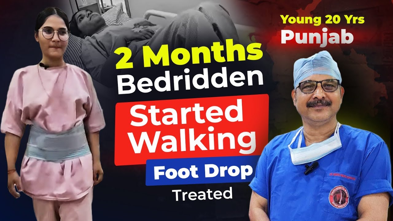 Foot Drop Reversed in 20-Year-Old | L1-L2 Surgery Outcome | Spine Masters