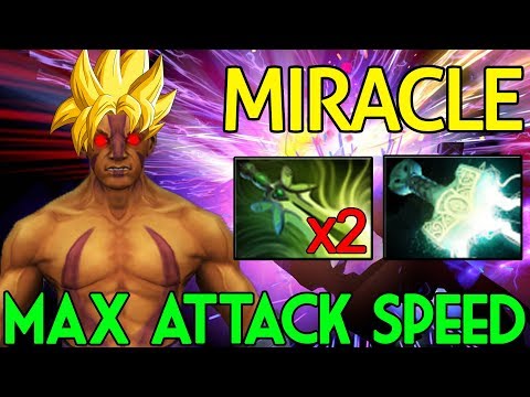 Miracle- Dota 2 [Anti Mage] Max Attack Speed - Saiyan Mode