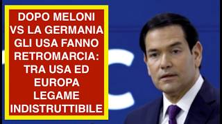 DOPO MELONI VS LA GERMANIA GLI USA FANNO RETROMARCIA: TRA USA ED EUROPA LEGAME INDISTRUTTIBILE
