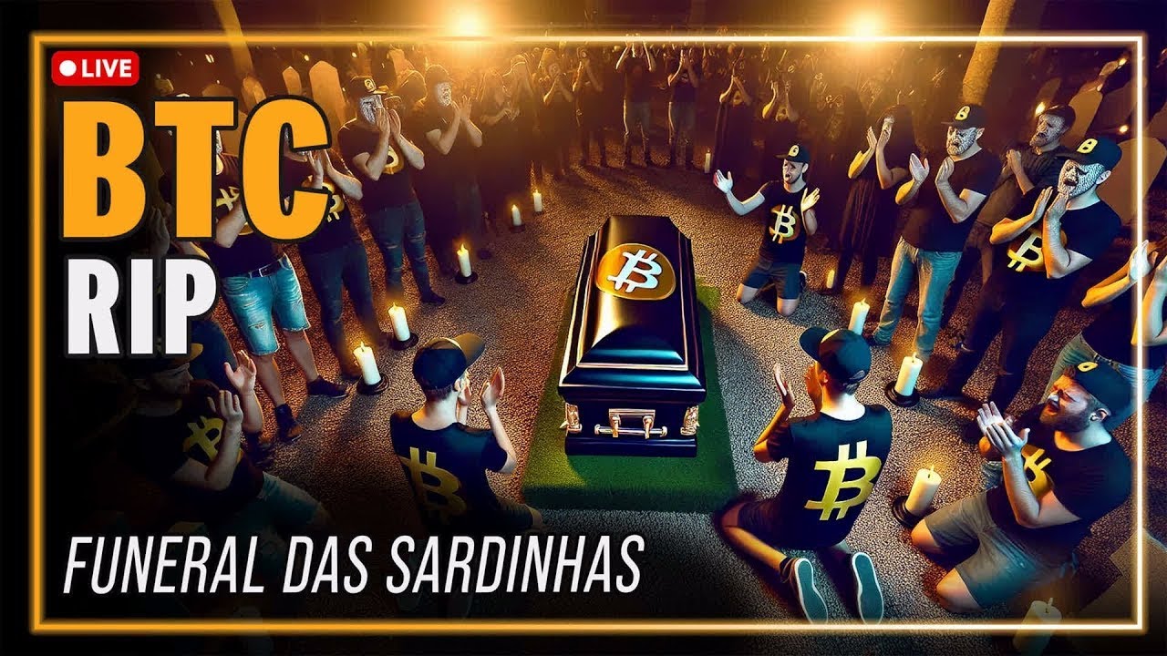 😫 BITCOIN M0RR3U? FUNERAL DOS SARDINHAS? 🔴 ANÁLISE AO VIVO DO BTC