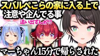 スバルぺこらの家に入る上で色々考えてる事とマリン【大空スバル/ホロライブ切り抜き】