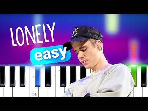 Justin Bieber, Benny Blenco - Lonely  | EASY PIANO TUTORIAL