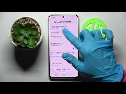 How to Enter Text Correction Options in SAMSUNG Galaxy S21 FE - Samsung Keyboard