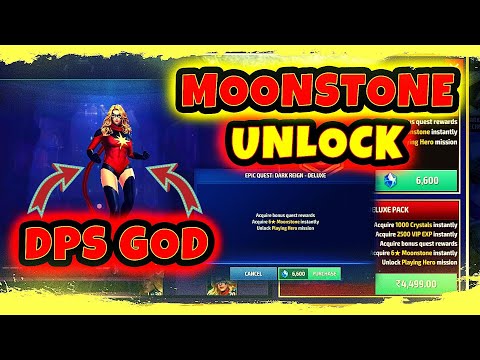MOONSTONE FINALLY UNLOCKED + HALF BUILD UP COST - MARVEL FUTURE FIGHT.