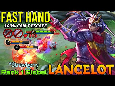 Floral Knight Lancelot Fast Hand Gameplay! - Top 1 Global Lancelot by *Strawberry -  Mobile Legends