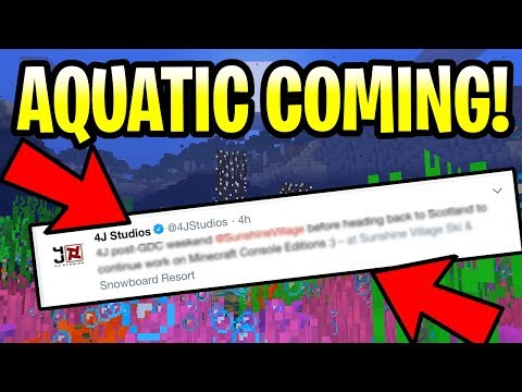 Minecraft AQUATIC UPDATE COMING TO CONSOLE EDITION! 1.13 