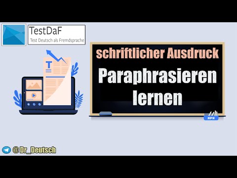 TestDaF. SA. Learning to paraphrase.