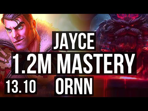 JAYCE vs ORNN (TOP) | 10/3/12, 1.2M mastery, 300+ games | KR Master | 13.10