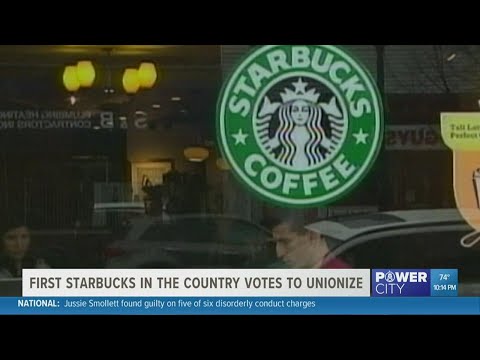 Buffalo, New York Starbucks workers become 1st to unionize in the country
