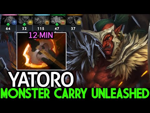 YATORO [Troll Warlord] Monster Carry Unleashed 12 Min Battle Fury Dota 2