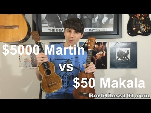 $50 Makala Ukulele vs $5000 Vintage Martin 3k Ukulele