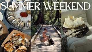 spend a summer weekend with me | lululemon haul, september TBR & ocean adventure!