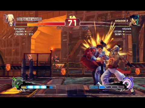 Batalla de Ultra Street Fighter IV PS3: Gen(kanagato) vs M. Bison(nikolatk)