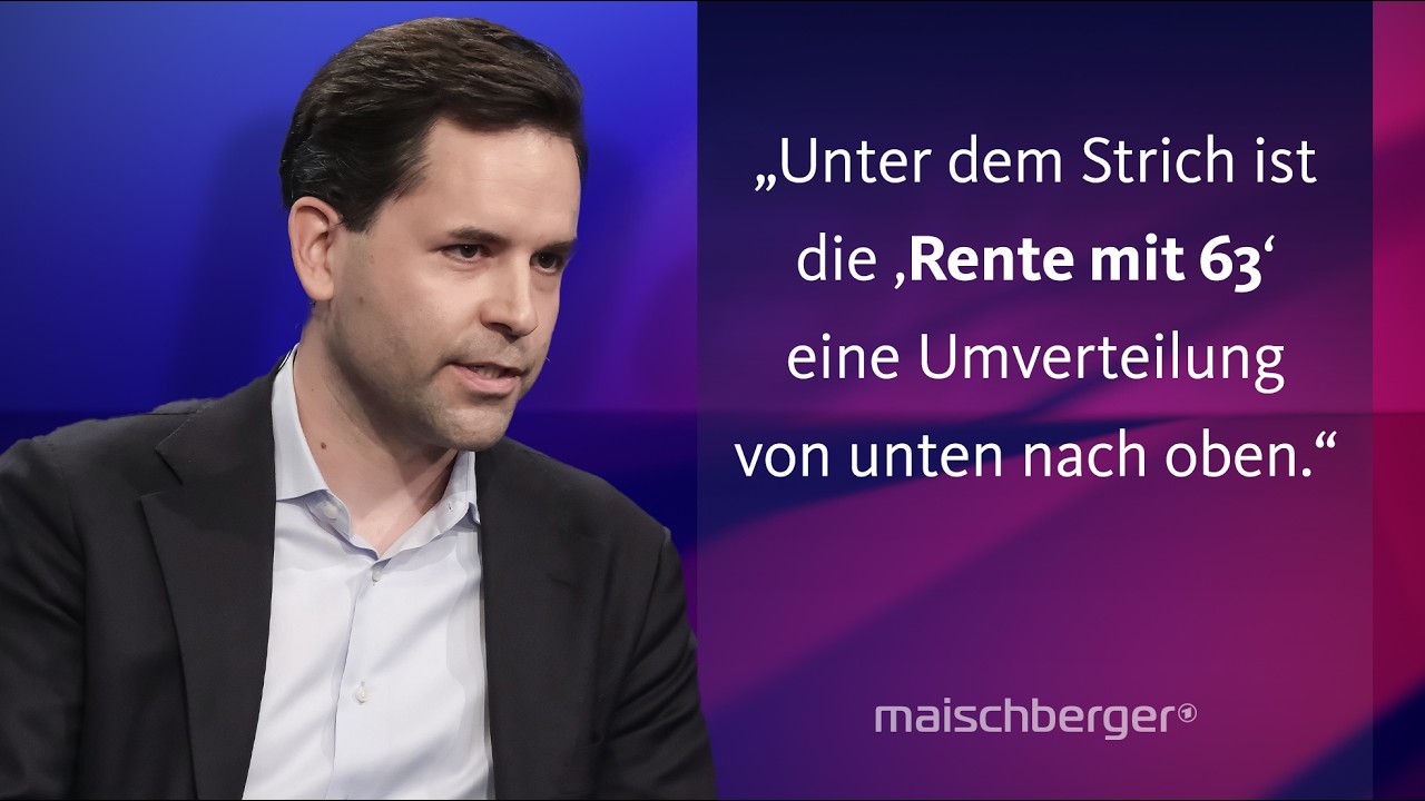 Johannes Winkel und Ralf Stegner diskutieren über Rente, Grundsicherung und Pflege | maischberger