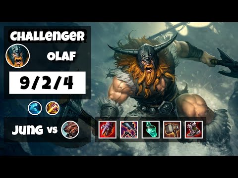 Olaf vs Udyr KOREAN Challenger JUNGLE (9/2/4) - v11.12
