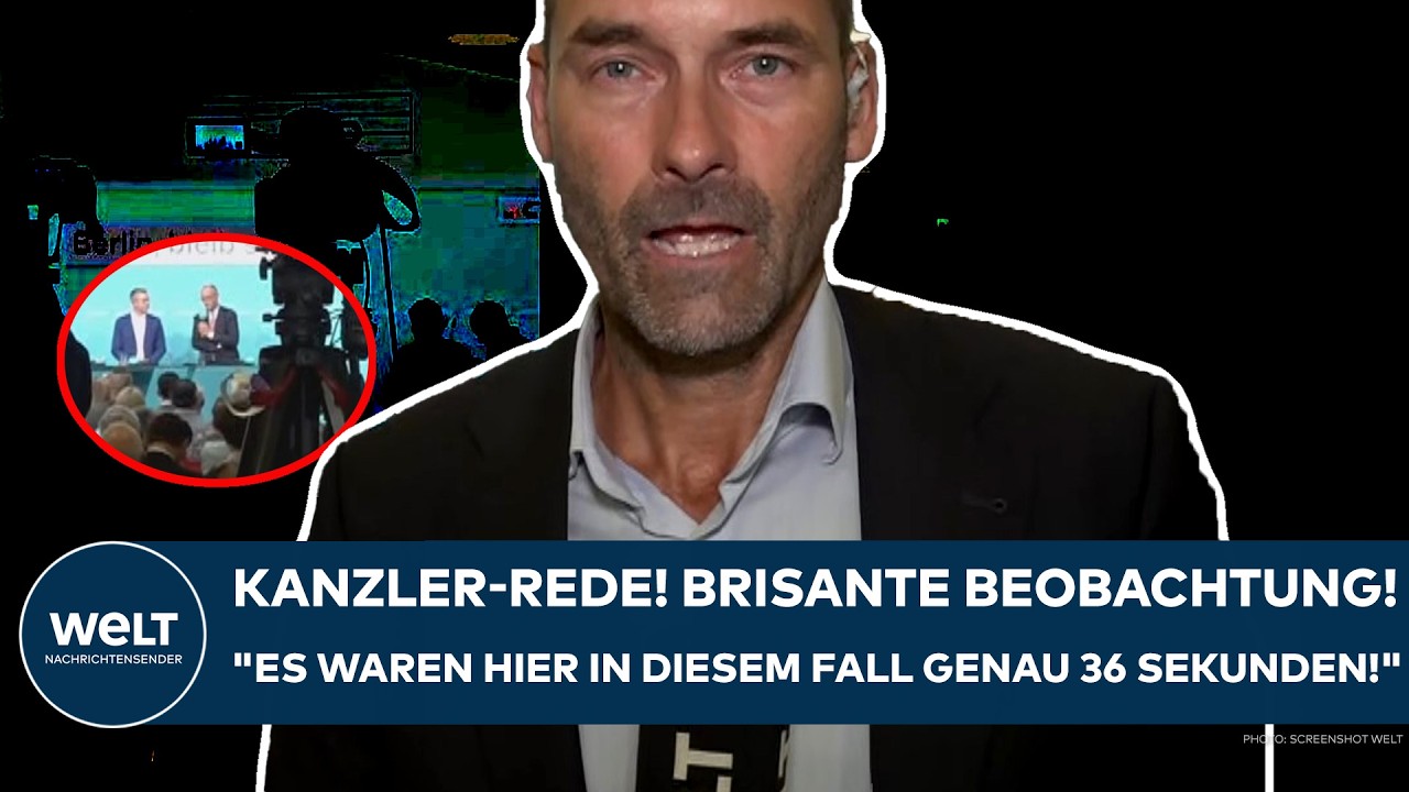 BERLIN: Nach Kanzler-Rede! Brisante Beobachtung! "Es waren hier in diesem Fall genau 36 Sekunden"