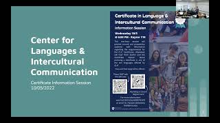 Certificate Information Session   10 05 2022