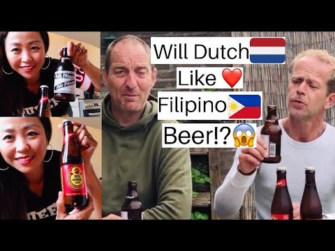 DUTCH GUYS Try FILIPINO BEERS 🍻 San Miguel Pale Pilsen and Red Horse | A Filipina Dutch Living